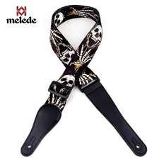 Palm Skeleton Printed Guitar Strap Adjustable Comfortable Acoustic Electric Bass