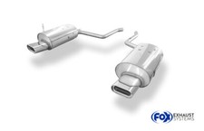 FOX Edelstahl Anlage gerade zum Kat. je 1x160x80mm ohne Ausschnitt BMW E38 735i