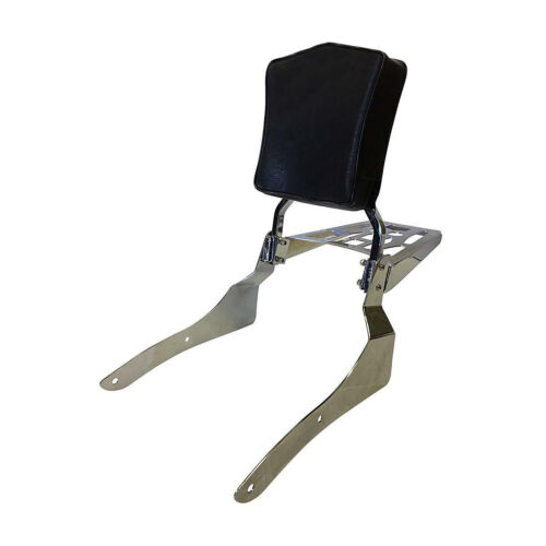 Sissy Bar Backrest Luggage Rack for 02+ Honda VTX 1300 1800 C F VTX1300 VTX1800 - Picture 2 of 10