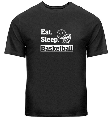 Basketball Sports Tee Graphic gift Outdoor Gaming T Shirt Motivational Eat Sleep - Bild 19 von 34