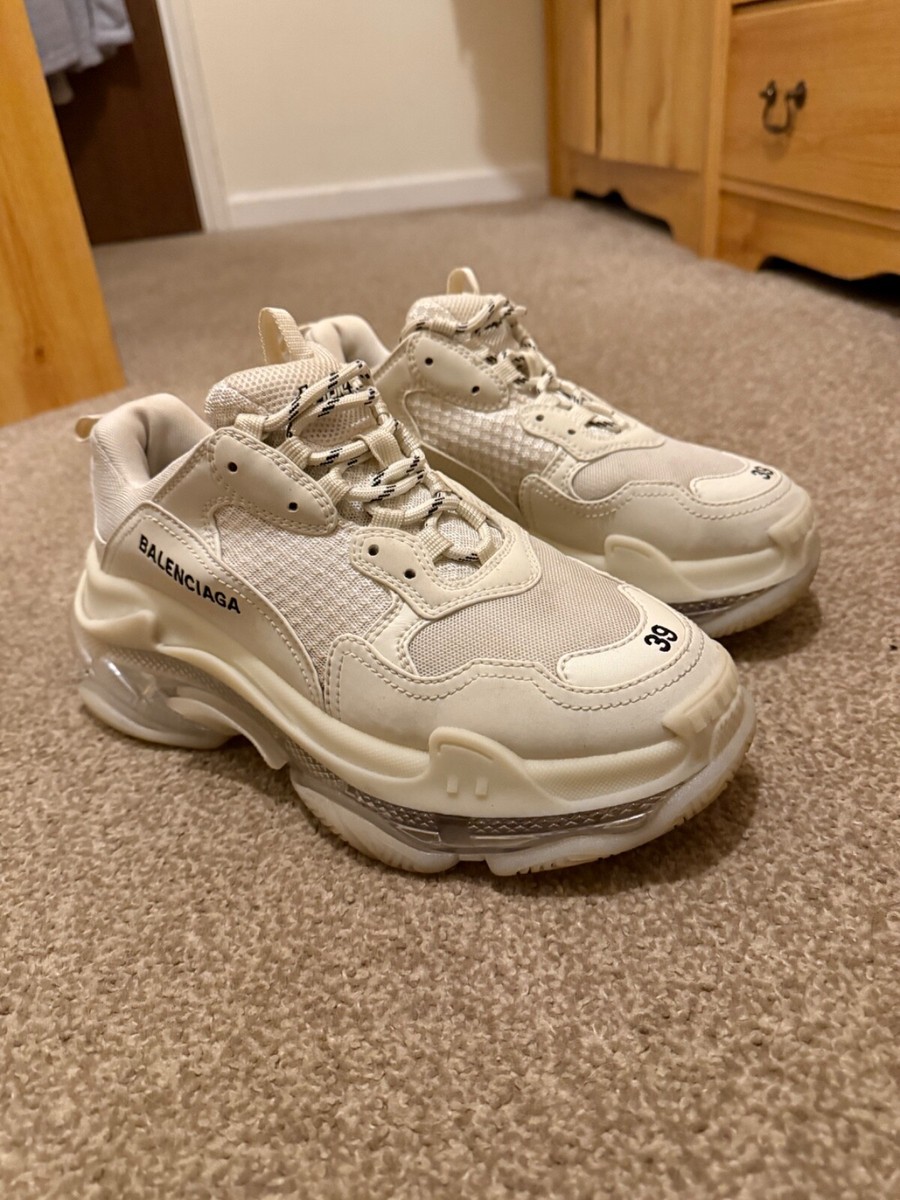 Size Balenciaga Triple S White Clear Sole W UK