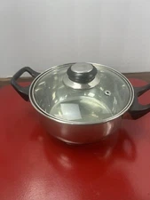 KittAmor Sauce Pan/Pot With Vented Lid Stainless Steel  size 16