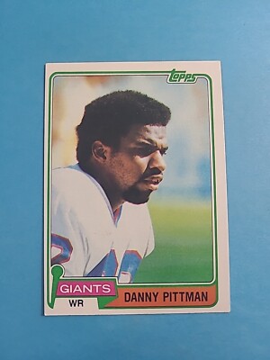 DANNY PITTMAN 1981 TOPPS FOOTBALL CARD # 206 H9492