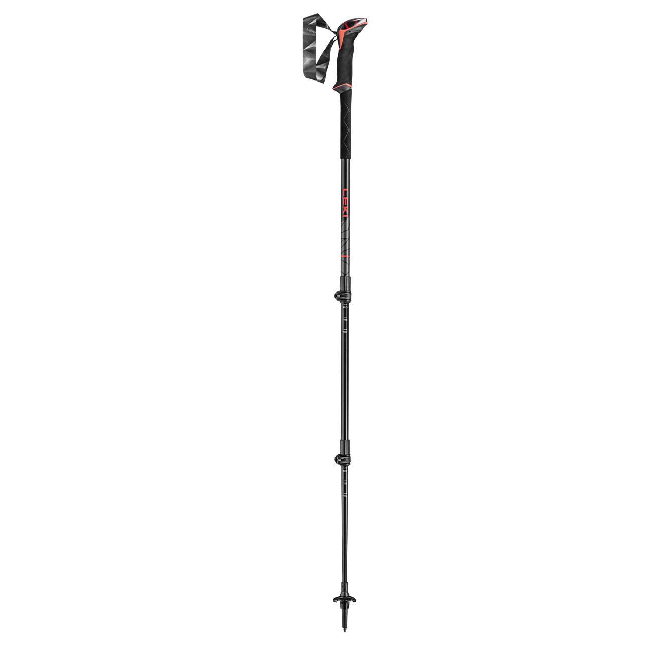 Leki Poles Makalu rojo brillante/negro/antracita oscura