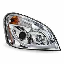 TLED-H67 Freightliner Cascadia LED Projector Headlight Assembly with LED Glow Po
