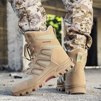 Mens Combat Work Military Boots Army Climbing Camping Hiking