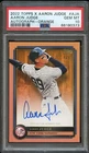 2022 Topps X Aaron Judge Autograph Orange /5 PSA 10 Gem Mint Pop 1