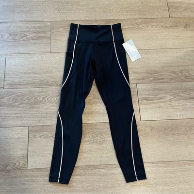 NWT Athleta Black Tailwind Reflective 7/8 Tight Leggings Size XXS