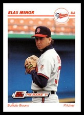 1991 Line Drive AAA #38 Blas Minor Buffalo Bisons Baseball Card