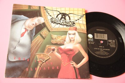 ''AEROSMITH 7'''' LIEBE IN EINEM AUFZUG ORIG UK 1989 EX++''