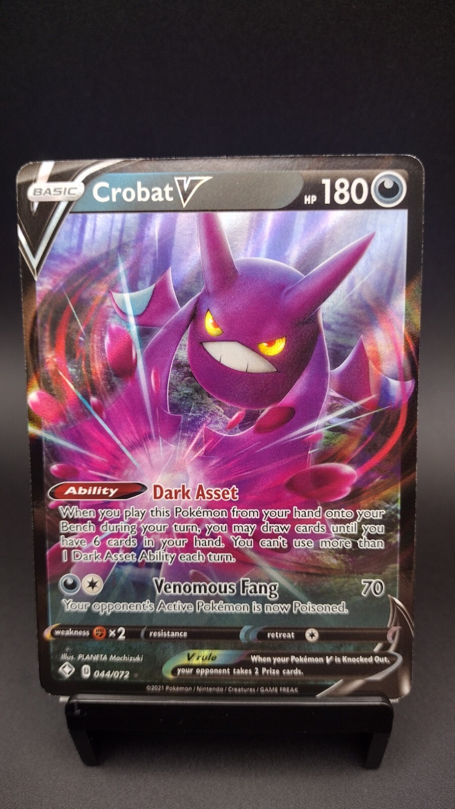 Pokemon TCG - Shining Fates - Crobat V 044/072 - Ultra Rare - Near Mint