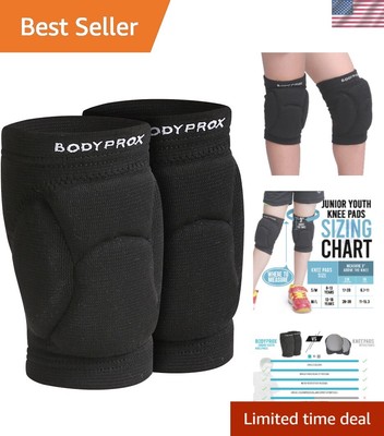 Versatile Outdoor Youth Knee Pads - Impact Absorption and Blood Circulation