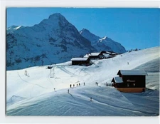 Postcard Bergstation First Grindelwald Switzerland