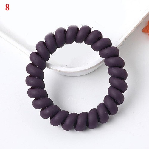 Elastic Hair Rope Telephone Line Wire Hair Ring Seamless Head Rope DIY Headwear - Picture 19 of 25