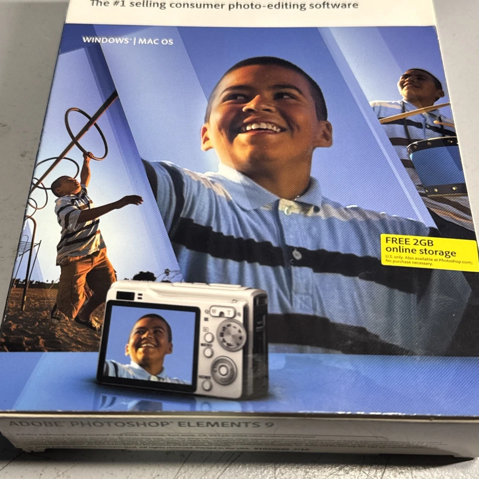Adobe Photoshop Elements 9 (Mac/Win) NEW SEALED - Image 2 of 4