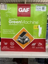 Master Flow Attic Fan Solar Powered Roof Mount Ventilation Home Cooling 500 CFM