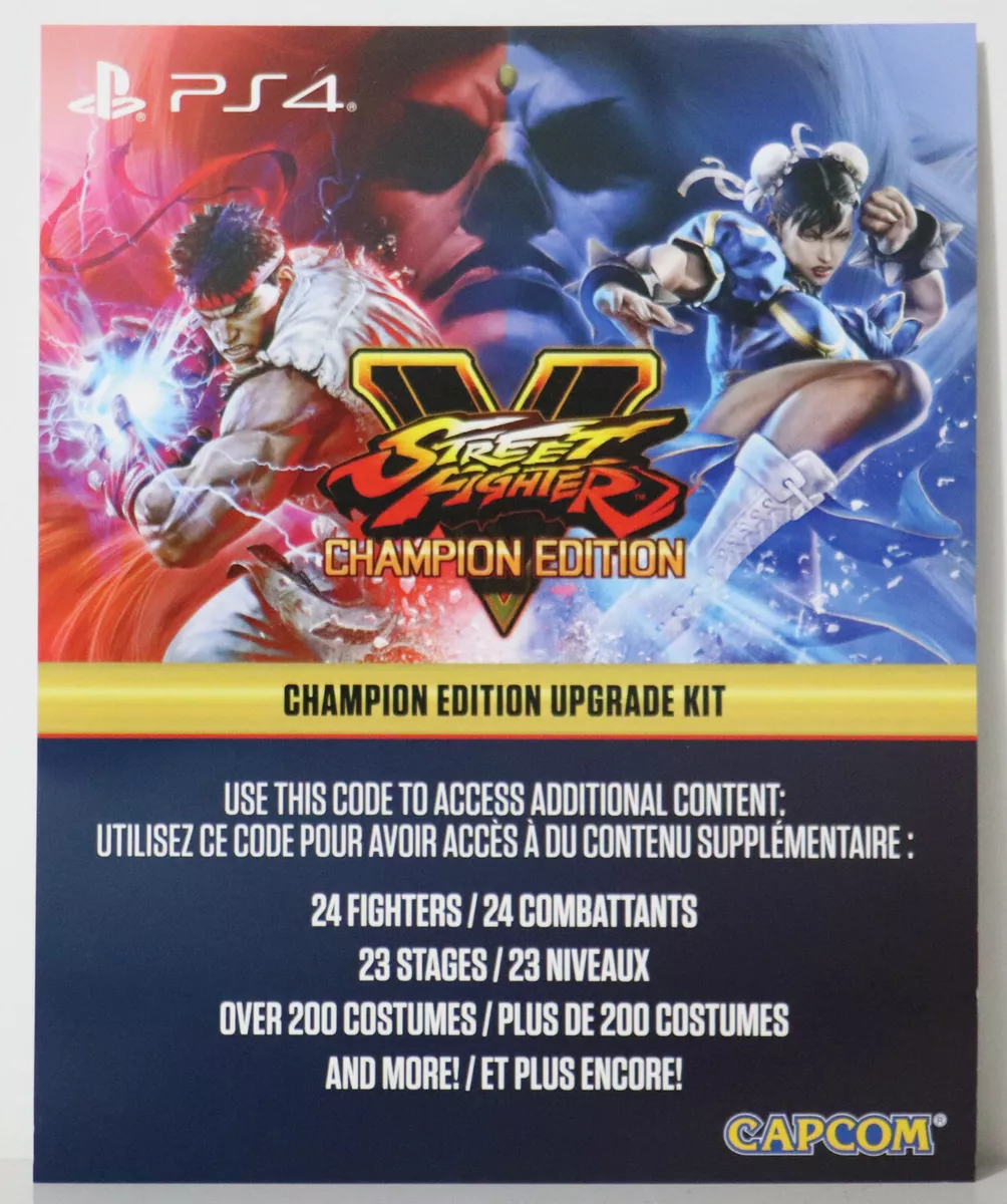 Street Fighter 5: Champion Edition includes all characters, stages