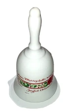 Vintage Christmas Dinner Bell 6"  X 3 1/4"