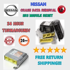 NISSAN PATHFINDER SRS RESTRAINT MODULE CRASH DATA REMOVAL RESET REPAIR SERVICE