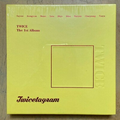 TWICE Twicetagram 1ST ALBUM CD+BOOKLET+COVER STICKER+PHOTOCARD+