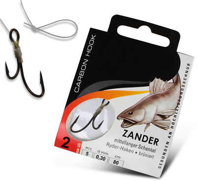 Ryderhaken Zanderhaken Raubfisch Haken Raubfischsystem 5er o 20er Set in ver Gr.