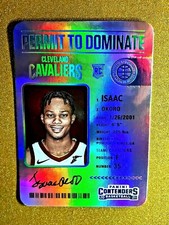 2020-21 Panini Contenders ISAAC OKORO Permit to Dominate Holo Foil Case Hit RC