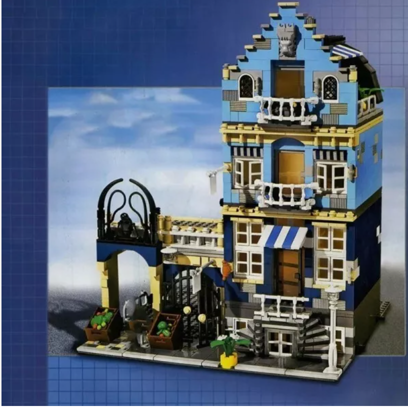 NEW DIY Market Street 10190 Building bricks Toy Set 10190