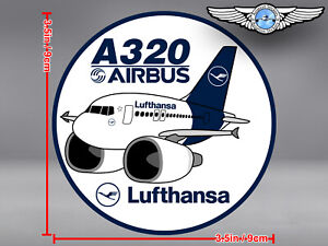 Airbus A320 aircraft round sticker