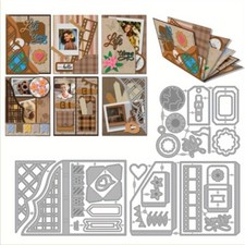 1set Memory Book Carbon Steel Cutting Dies Stencils for Scrapbooking Photo Album