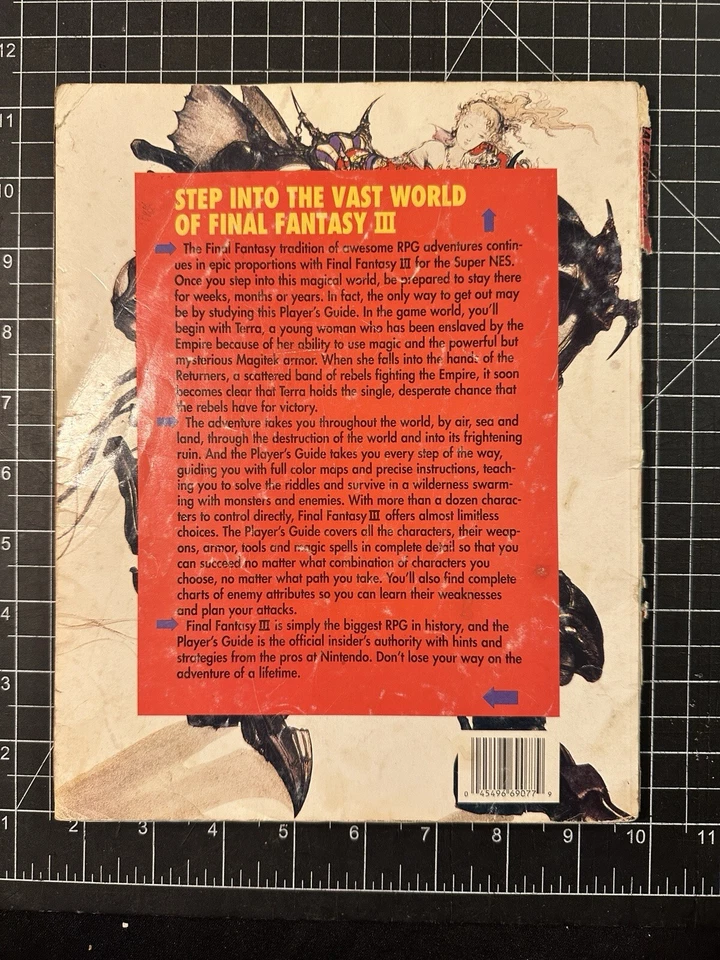 Руководство по стратегии игрока Final Fantasy III 3 Nintendo SNES - Изображение 4 из 4