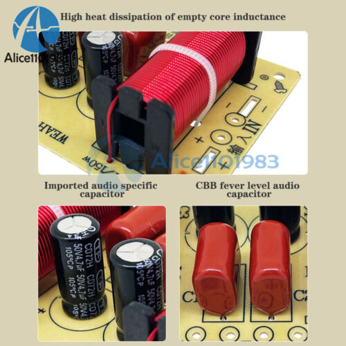 150 W 3-Wege Audio Crossover Board professionelle Lautsprecher Teiler Audio Splitter - Bild 10 von 12