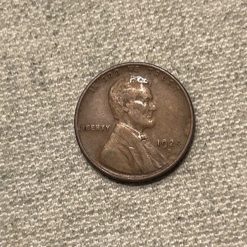 1924 D Lincoln Wheat Cent -- VF Details AP