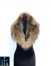 Finn Raccoon Fur Collar, Real Fur Collar, Handmade Collar, Luxury Collar
