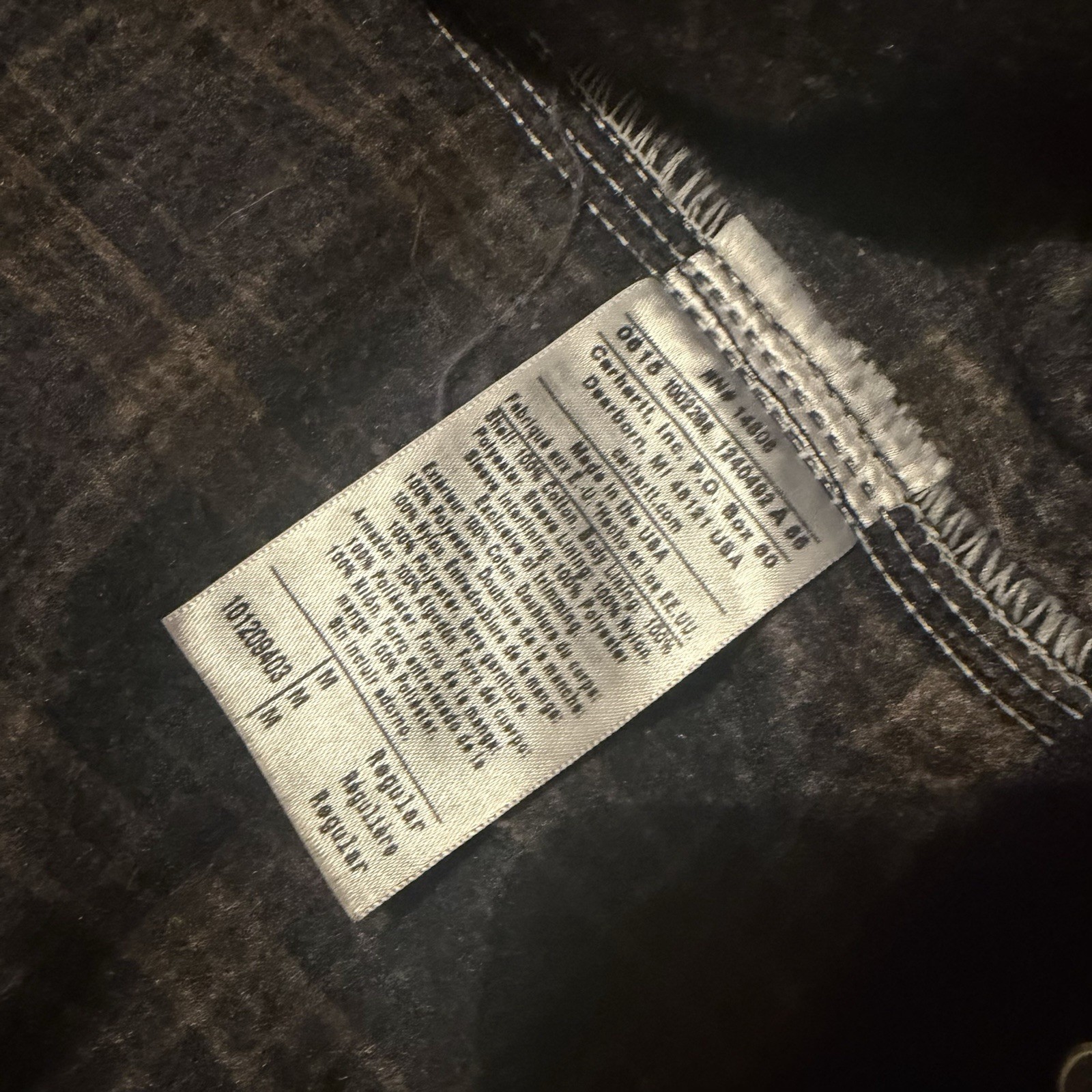 Carhartt FFA Detroit Jacket 101209403 Navy Blue Made In USA Blanket Lined Mens M image 9