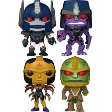 Transformers Beast Wars Funko Pop! Optimus - Megatron - Blackarachnia - Rhinox