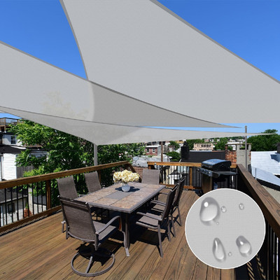 E&K Ek Sunrise 1 Piece 16 X 16 X 16 Waterproof Sun Shade Sail Outdoor Triangle