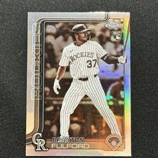 2025 Topps Chrome Update Series Braxton Fulford #USC199 Rockies RC