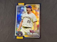 2026 TOPPS SERIES ONE BASEBALL TREVOR MEGILL #141 HOLO BLACK FOIL 01/10 BREWERS