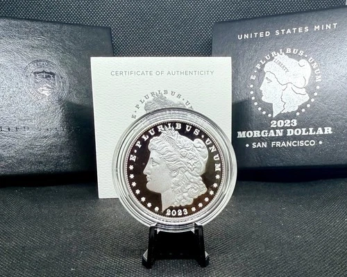 2023-S Proof Morgan Dollar with OGP & COA! .999 Silver Morgan
