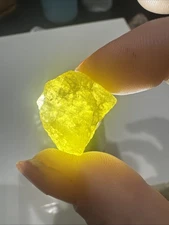 12g Rare Brazilianite Rough Gemstone  Translucent Facet Grade Specimen Lapidary