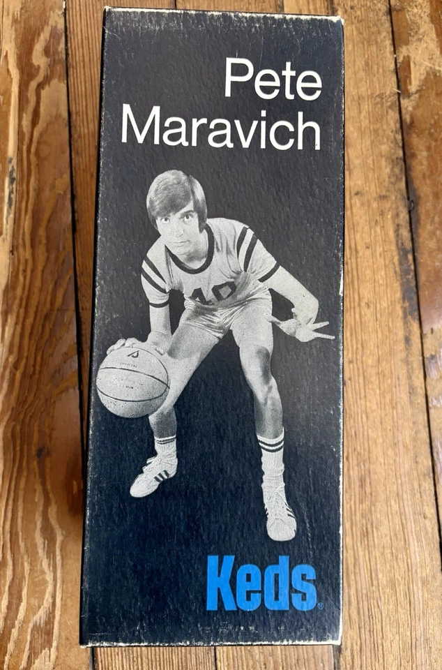 New In Box 1970’s Vintage Keds Pete Maravich Basketball Shoe Boys Sz3 - Image 3 of 4