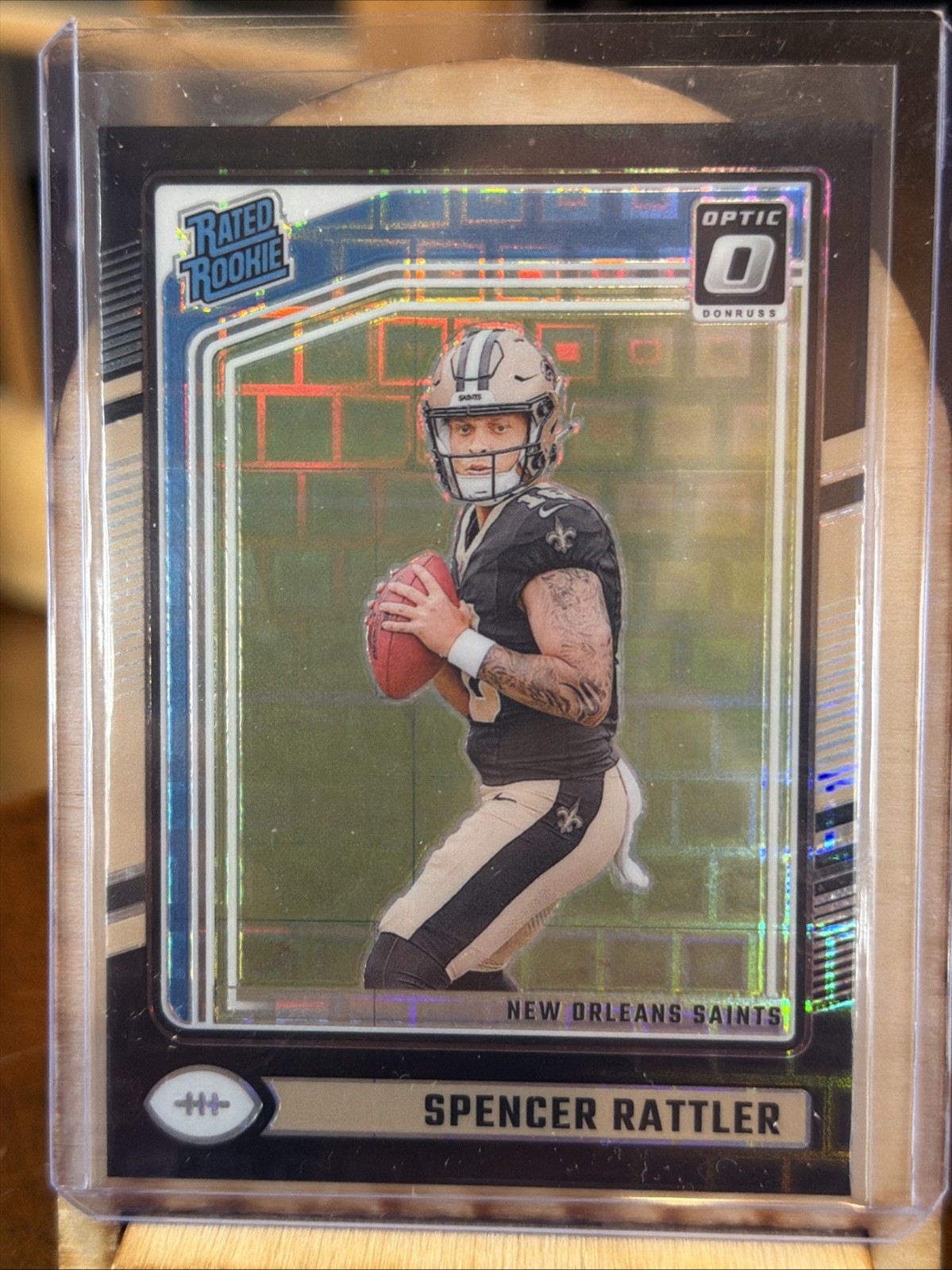 SPENCER RATTLER 2024 PANINI OPTIC #289 BLACK PANDORA RATED ROOKIE 20/25 RC