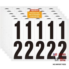 Self Adhesive Numbers for Mailbox, House Numbers, Reflective 4 inch 60 Numbers