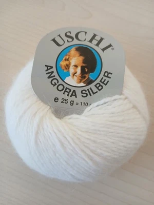 250 g Angora 10 Knäuel á 25 g, Wollpaket, Angorawolle, Angora Wolle, Weiß - Bild 1 von 2