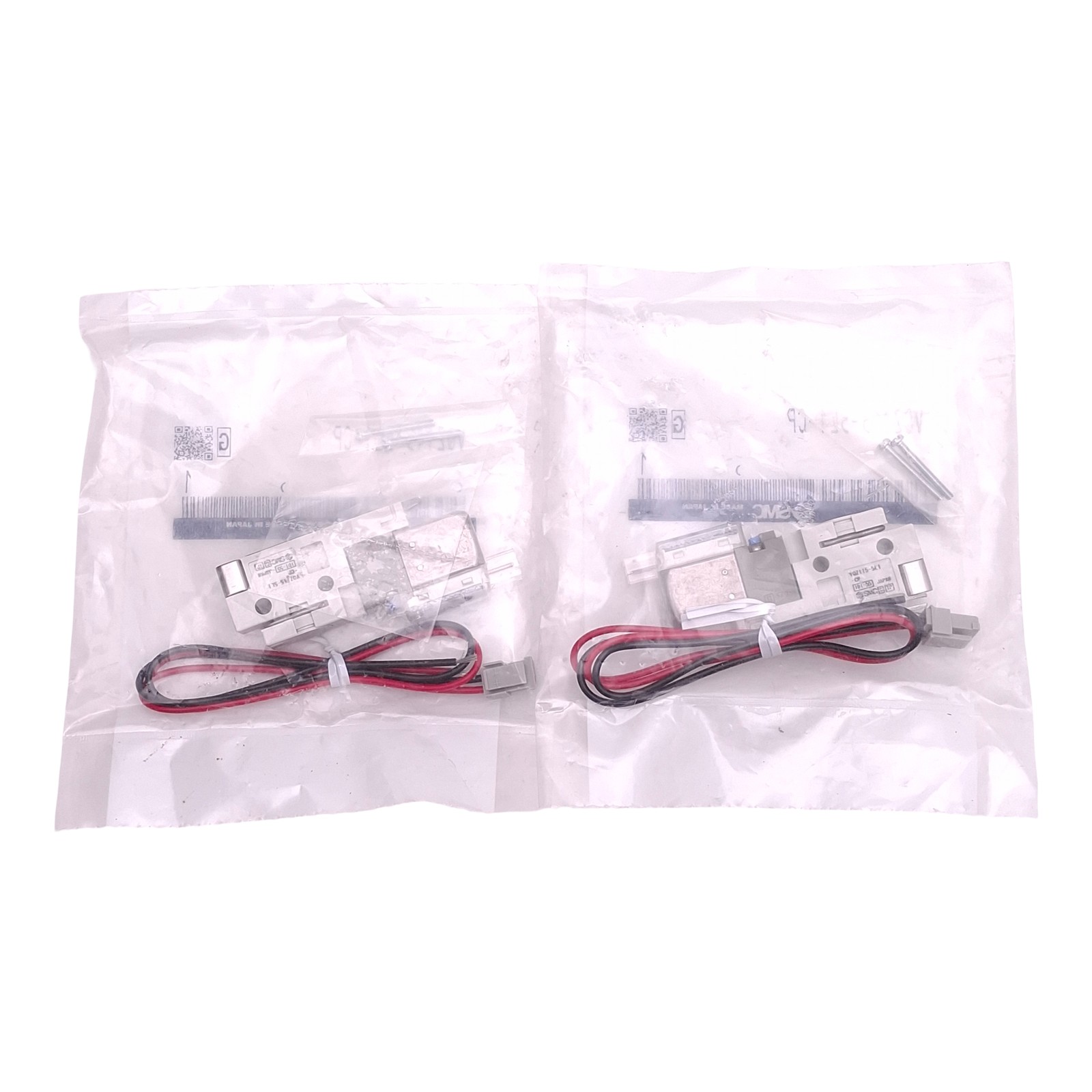Lot of 2 SMC VQZ115-5L1-CP Solenoid Valve, 3-Way, 0.1MPa-0.7MPa, 24VDC Coil