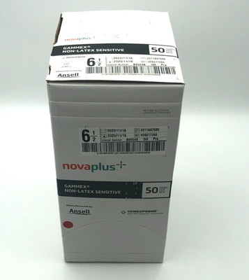 Gammex NovaPlus Surgical Gloves Size 6 1/2 Non Latex Sensitive 50 Ct Box NEW