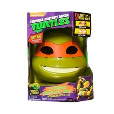 TMNT Michelangelo Electronic Mask Ninja Battle Eyes 2014 Playmates New