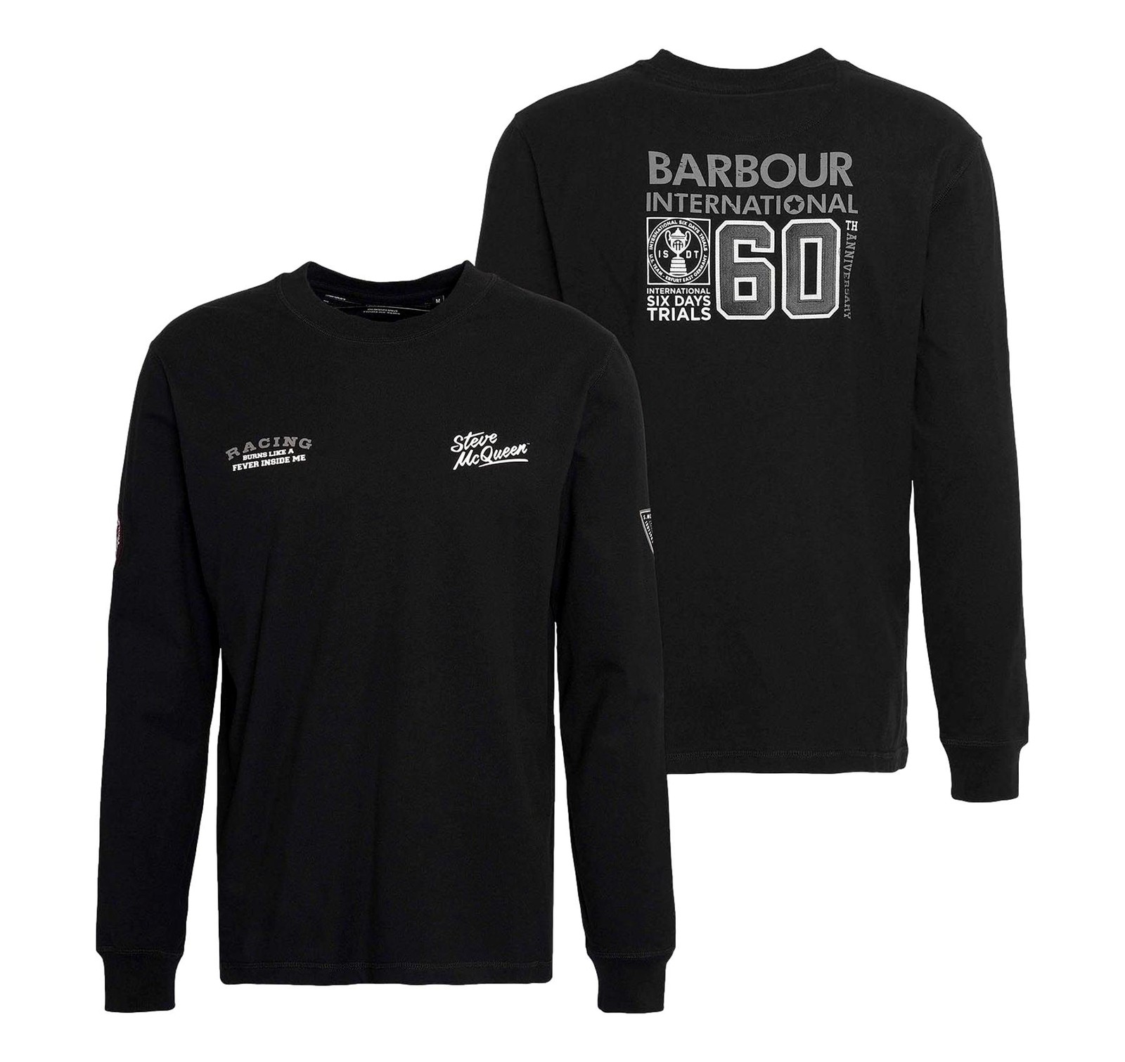 BARBOUR International Camiseta Steve McQueen Aniversario MTS1375BK11 Negra