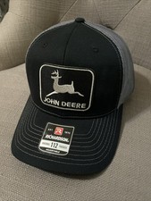 Vintage John Deere patch on Richardson 112 Snapback Trucker Hat Cap