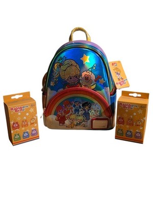 Rainbow Brite Exclusive Mini Backpack the Color Kids Light-Up Feature with bonus